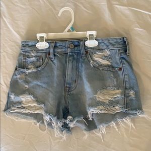 Abercrombie & Fitch Denim Low-rise shorts